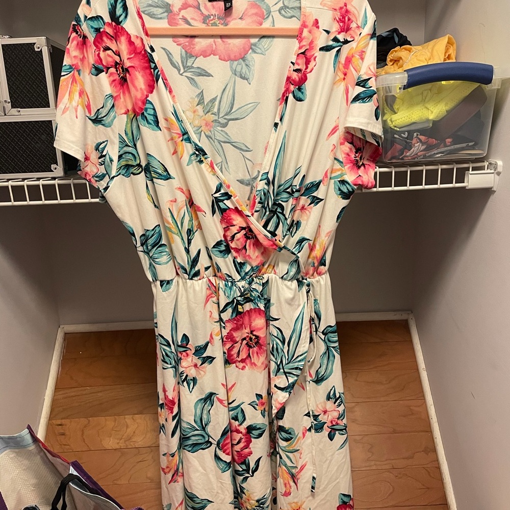 Faux Wrap Dress